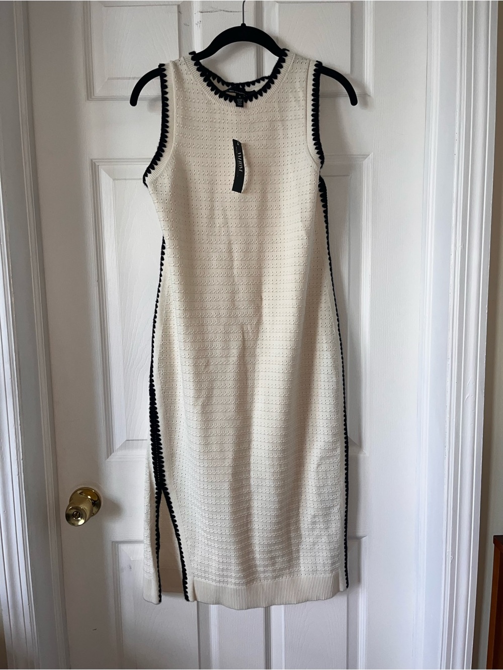 NWT White House Black Market Cream Knit Dress